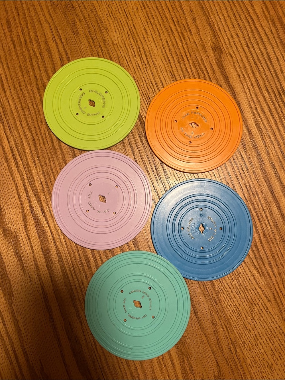 Fisher Price Replacement Records For Music Box Record Player Set of 5